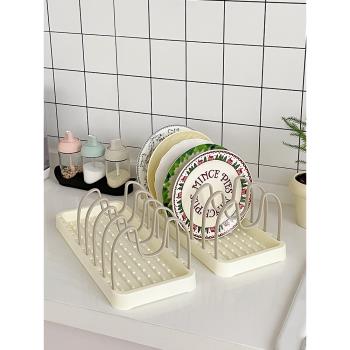 穆尼 家用可拆卸置碗架多功能碗碟盤子餐具收納架廚房鍋具鍋蓋架