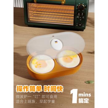 加拿大joie微波爐專用蒸蛋碗煎蛋盒荷包蛋煮雞蛋模具兒童早餐神器