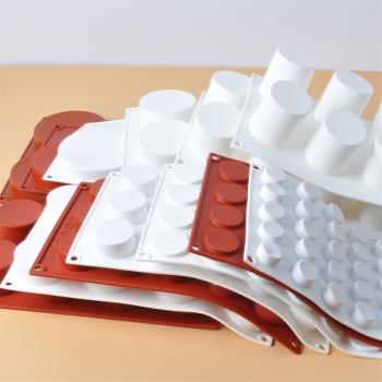 圓柱矽膠法式甜品蛋糕冰淇淋模具