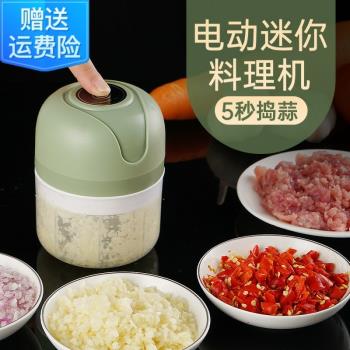 蒜泥神器蒜蓉搗碎電動迷你打蒜器大蒜辣椒攪碎搗蒜機一年內可換新