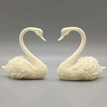 3D立體雙面 天鵝翻糖模具 矽膠巧克力 中華意境菜模具工具 糖藝