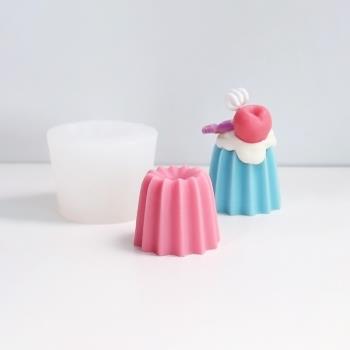 diy可露麗材料布丁果凍矽膠模具