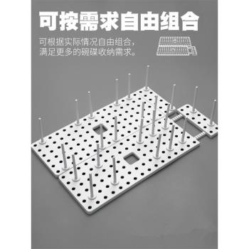 魔尚廚房抽屜伸縮收納碗架家用櫃內置物架碟盤瀝水分隔架碗盤架