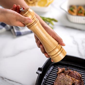 壹品木製手動家用海鹽胡椒研磨器