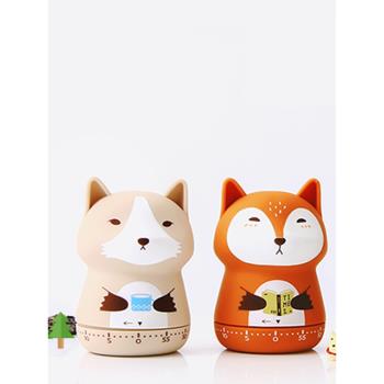 卡通森林派對定時器可愛動物造型機械倒時器學生時間管理器計時器