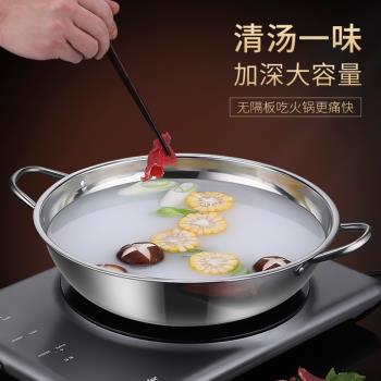 商用電磁爐清湯鍋超大容量不銹鋼