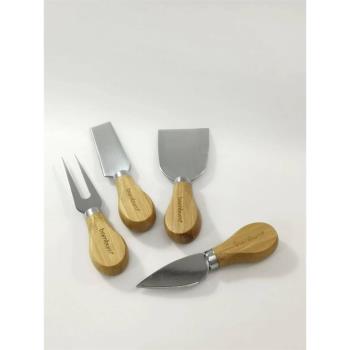 10寸橡木圓砧板芝士刀單只/套裝普洱茶刀Cheese Knife兩款小木柄