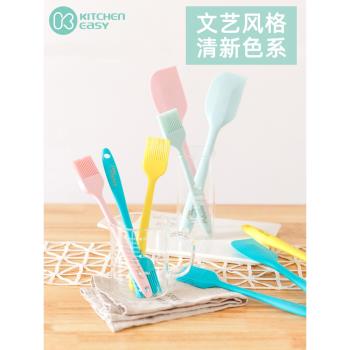 澳洲KE一體式矽膠刮刀蛋糕刮板奶油小刷子油刷廚房做烘培工具套裝