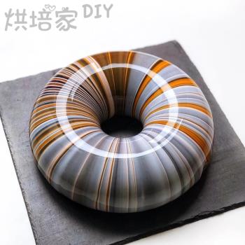 法式圓形慕斯蛋糕模具甜品矽膠模西點甜甜圈烘焙模具家用耐高溫