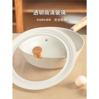 耐高溫玻璃鍋蓋矽膠蓋鍋具煎鍋蒸鍋湯鍋24cm26cm28cm3合1用鍋蓋