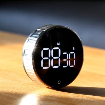 家用靜音電子計時器定時器提醒器學生廚房鬧鐘秒錶磁鐵冰箱聲音大