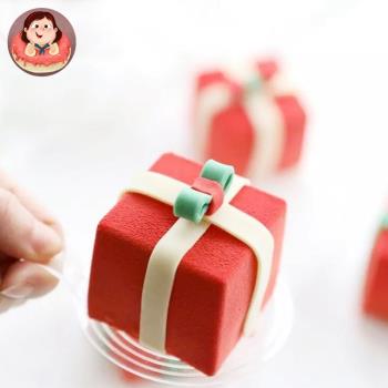 AiChef 8連方形大號魔方法式甜點蛋糕慕斯矽膠烘焙模具噴砂淋面