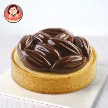 AiChef8連咖啡豆塔餅矽膠模具圓形帶孔撻圈法式慕斯蛋糕烘焙模具