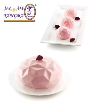 tangba堂巴 新品 6連圓形磚石慕斯矽膠模 7寸磚石蛋糕模 烘焙模具