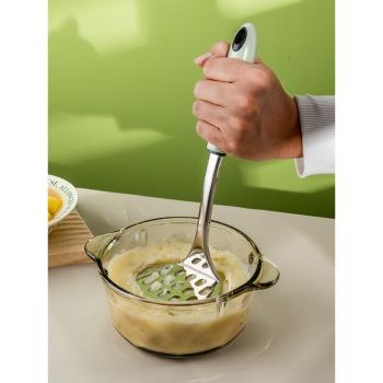 英國土豆壓泥神器不銹鋼搗泥器搗碎家用搗泥按壓工具寶寶輔食碾壓