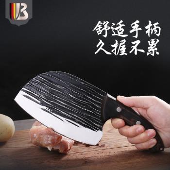 手工鍛打菜刀老式鉬釩鋼專業廚房家用超快鋒利龍泉廚師斬切兩用刀