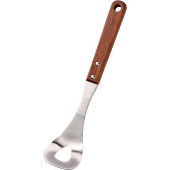 304不銹鋼丸子勺木把手肉丸子製作神器廚房小工具擠魚丸圓球挖勺