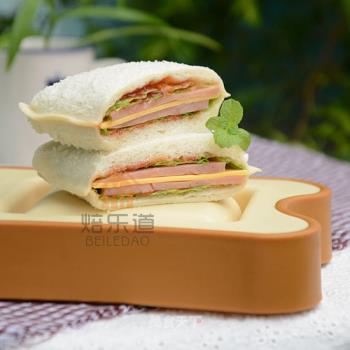 大號日式方形口袋三明治模具 兒童早餐吐司壓模 夾心麵包制作器