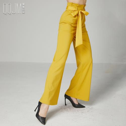 摩登舞服2025新款交誼舞國標舞花苞高腰彈力棉直筒飄帶小喇叭褲