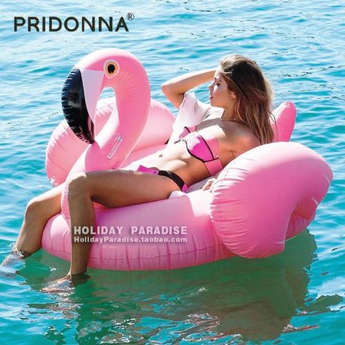 送電動充 150CM火烈鳥天鵝水上充氣坐騎浮床浮排泳圈戲水游泳裝備