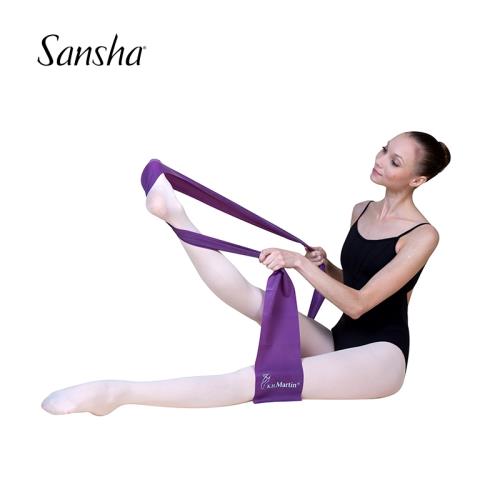 Sansha 法國三沙芭蕾舞體操帶壓腳背拉伸開肩乳膠健身瑜伽拉力帶