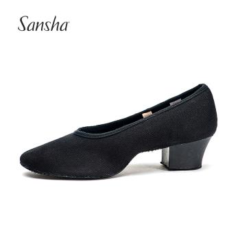 Sansha 法國三沙民族舞 代表性皮底芭蕾舞鞋教師帆布練功鞋考試鞋
