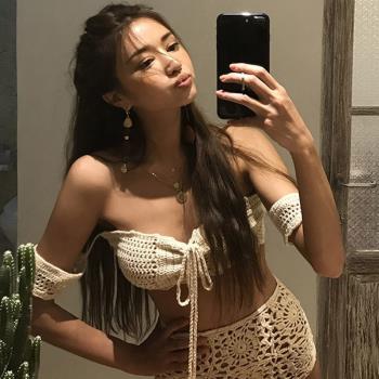 爆款套裝手鉤針織女士泳衣比基尼
