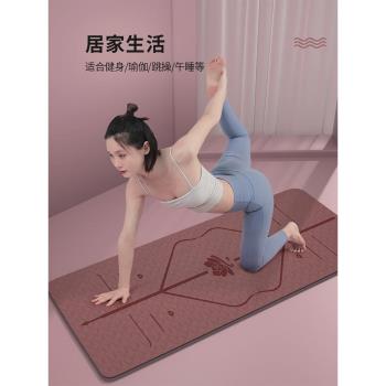 瑜伽墊子地墊家用加厚加寬女生專用舞蹈墊隔音減震男士健身防滑墊