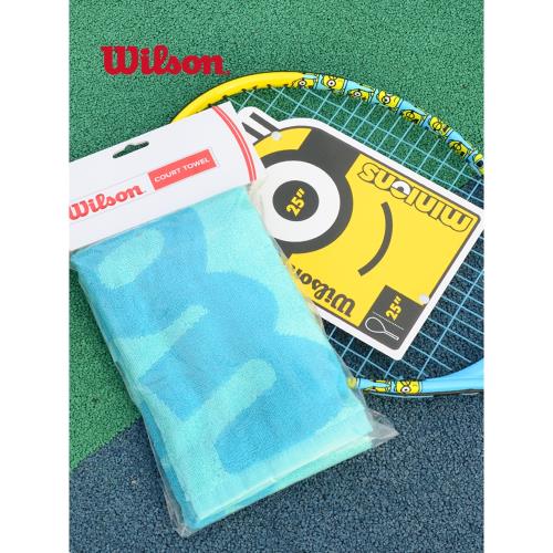 Wilson威爾遜威爾勝運動毛巾大毛巾吸汗網球籃球羽毛球擦汗毛巾浴