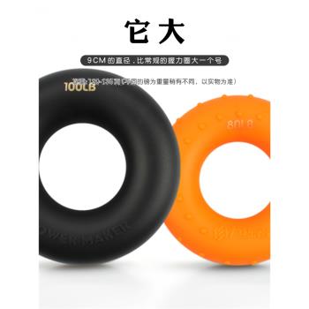 力練者加大加厚握力圈矽膠握力器腕力訓練器男士專業練手力臂肌