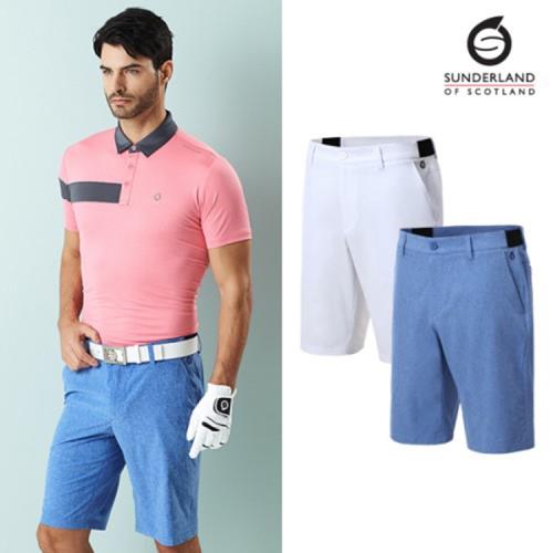 韓國直郵SUNDERLAND高爾夫彈力短褲男士 簡約時尚GOLF男褲夏GH915
