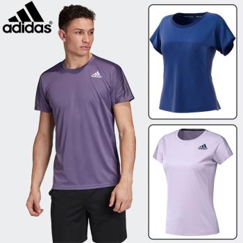 特價adidas阿迪達斯羽毛球服速幹圓領網球運動上衣短袖球衣夏季女