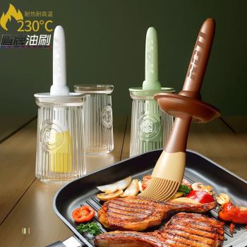 廚房耐高溫矽膠油刷食品級烘焙烙餅燒烤刷子刷油抹醬毛刷不掉毛鍋