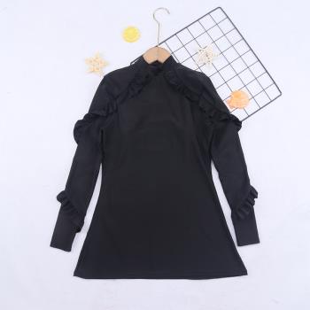 小可折扣 時尚個性女士分體泳衣夏季成人純色上衣沙灘防曬游泳衣