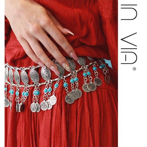 復古印度首飾女肚皮舞腰鏈流蘇亮片鈴鐺波西米亞民族風配飾品度假