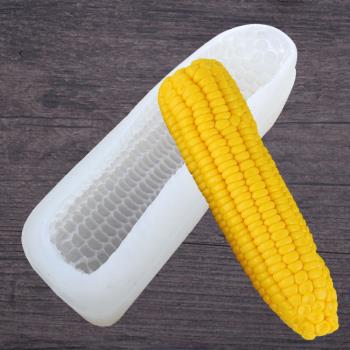 3D立體模擬玉米慕斯diy烘焙矽膠模具 快手抖音網紅 創意菜模具