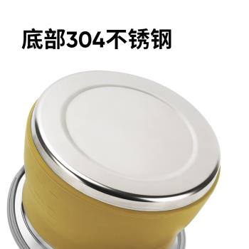 m square矽膠可折疊燒水壺便攜戶外露營野炊明火咖啡壺燒開水茶壺