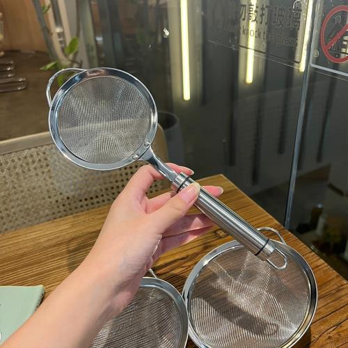 小玩意，大用處！304不銹鋼豆漿過濾網面粉篩漏撈籬網漏 過濾漏勺