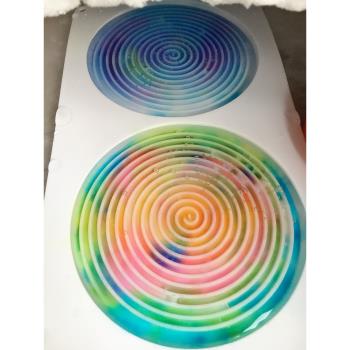 網紅快手吃冰塊可愛創意大盤蚊香巧克力冰淇淋食品級矽膠冰格模具