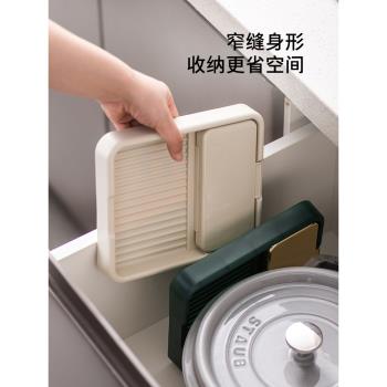 勺子神器廚房收納可折疊鍋蓋架