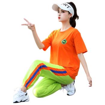 廣場舞服裝新款套裝女秋冬雲裳運動健身休閑鬼步跳舞曳步麗萍短袖