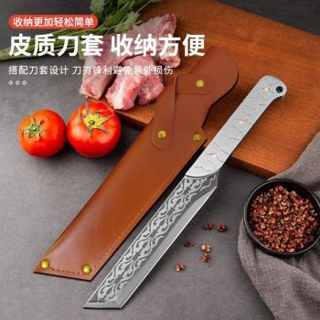 龍泉冰魄斬切多用刀砍骨戶外露營開路砍柴家用切菜刀手工鍛打網紅