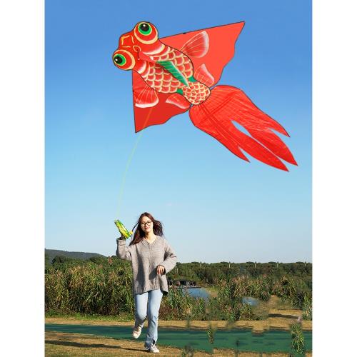 風箏大人專用2023新款風箏兒童微風易飛成人濰坊金魚風箏批發大號