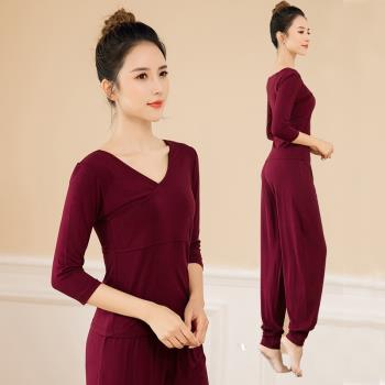 舞蹈服春夏現代形體服長袖上衣女莫代爾中國古典舞服裝成人練功服