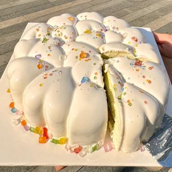 心形矽膠情人節婚禮法式甜點蛋糕
