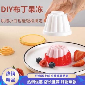 高顏值布丁杯家用帶蓋冷凍酸奶杯慕斯果凍卡通模具寶寶用輔食工具