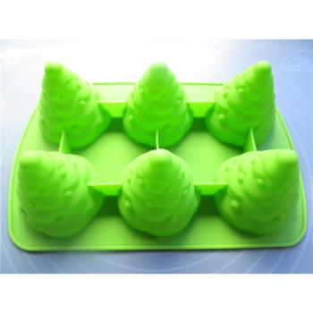 3D立體聖誕樹圓錐形矽膠蛋糕模具