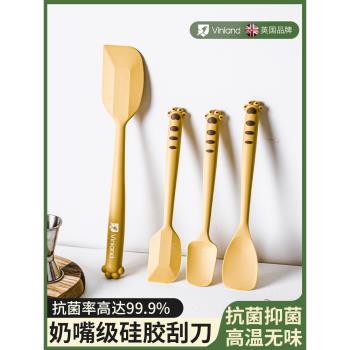 英國矽膠刮刀刮板蛋糕鏟耐高溫抹刀刮拌奶油小鏟子烘焙工具食品級