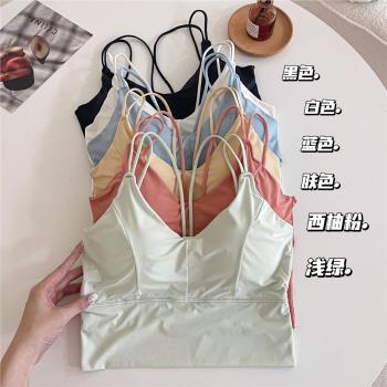韓國潛水服女分體內衣游泳衣女無鋼圈小胸聚攏速幹背心泡溫泉泳衣