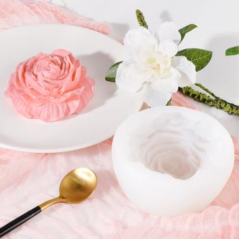 DIY牡丹花手工皂矽膠蛋糕模具